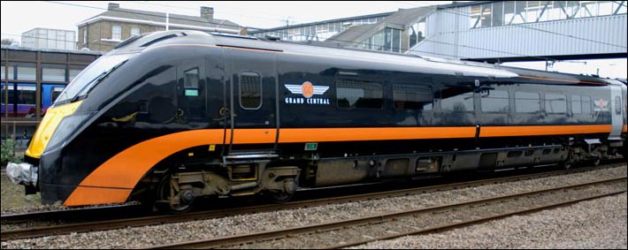 Grand Central class 180 Adelante on the 5th March 2011, on the up fast at Peterborough station Grand Central class 180 Adelante on the 5th March 2011