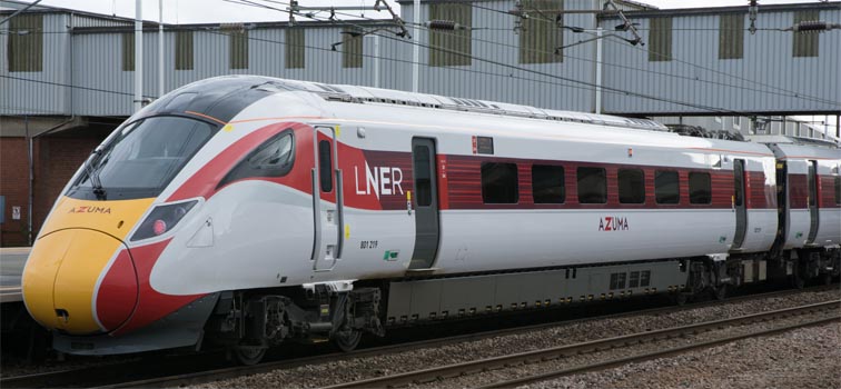 LNER class 801219 Azuma in platform 3