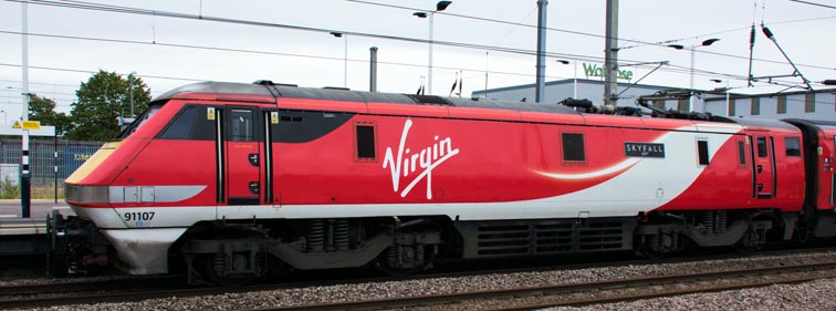 LNER class 91107  'Skyfall' 