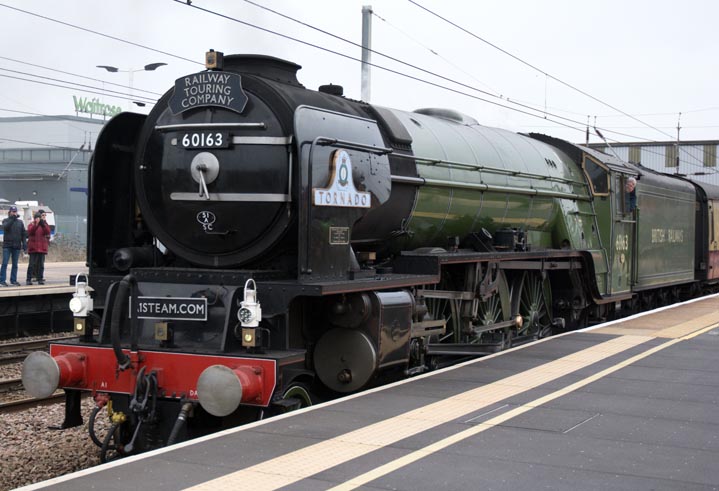60163 Tornado in platform 4 on the 14th December 2019