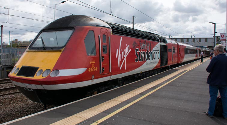 Virgin East Coast HST power car 43274 Sprit of Sunderland 
