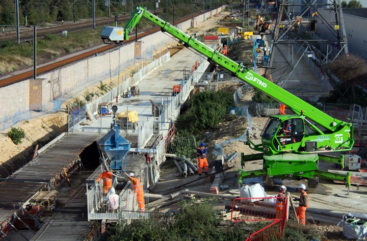 Work on what was a dyke and will soon be the track bed for the stamford line   on the 17th September 2019
