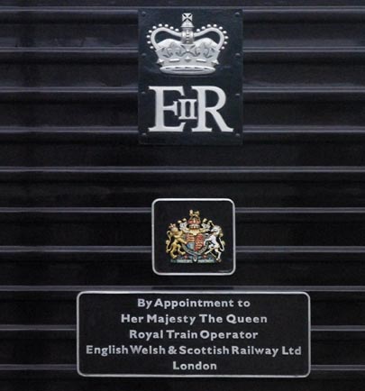 nameplate on the side of 67005 