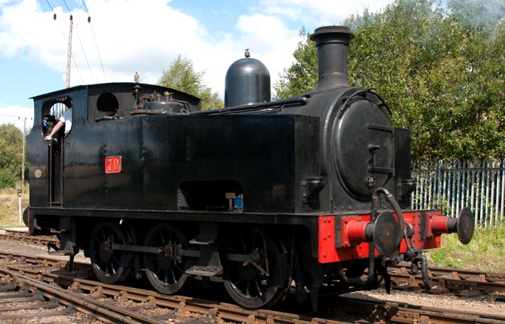 Hudswell & Clarke 0-6-0T at Barrow Hill 