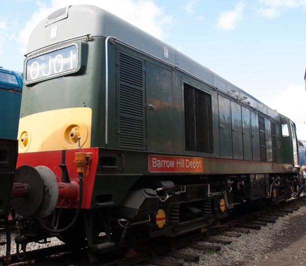 Class 20 132  named BARROW HILL DEPOT  