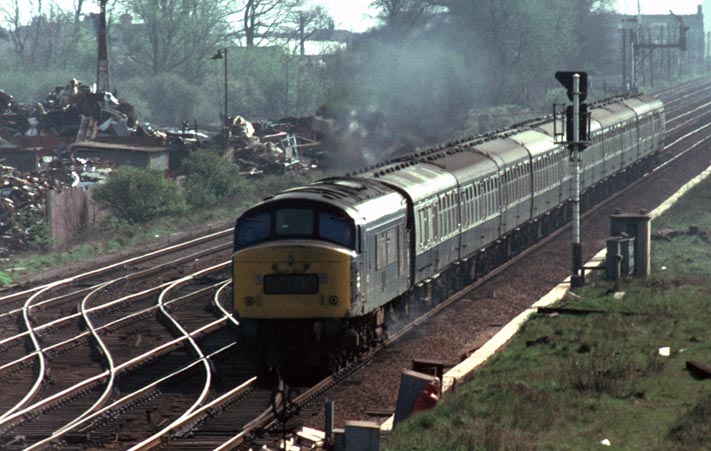 class 45 on a down train 