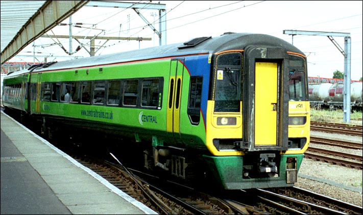Central Trains class 158  at Cambridge railway station.