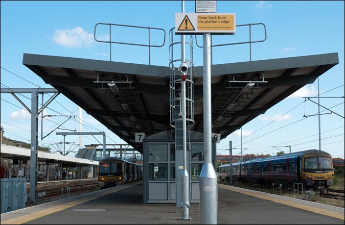 Platform 7 and 8 at Cambridge on the 29th of August 2013