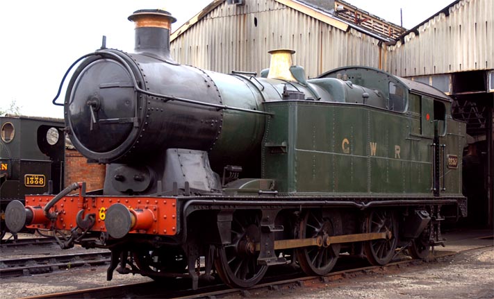 GWR 0-6-2T 6697 out side Didcot Shed GWR 0-6-2T 6697 out side Didcot Shed