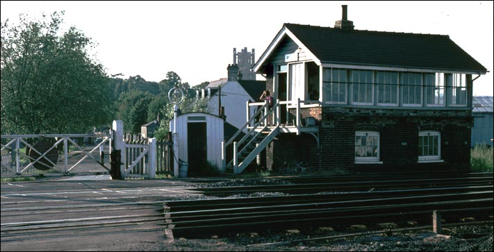 Ely station North signal box was next to the north end of Ely station.