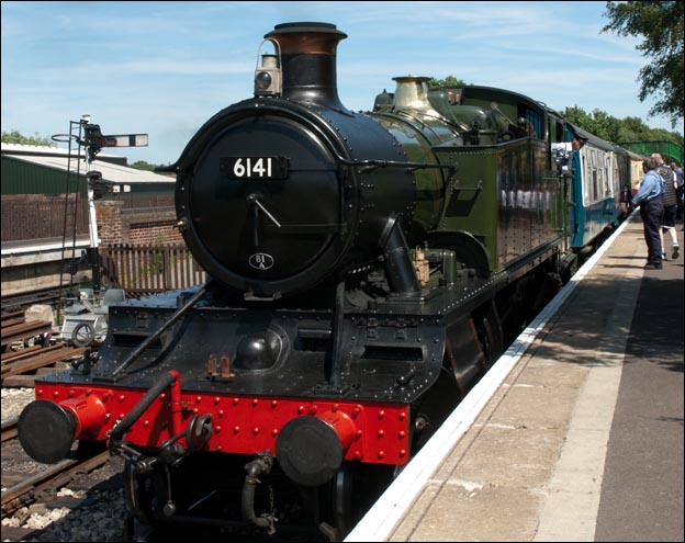 6141 at the Epping and Ongar railway station at North Weld on the 30th of June 2013
