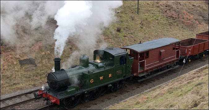 GWR 0-4-2T no.1450 on a mixed frieght into Rothley station GWR 0-4-2T no.1450 on a mixed frieght into Rothley station