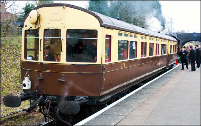 The Great Western Auto train in Rothley station Great Western Auto train into Rothley station