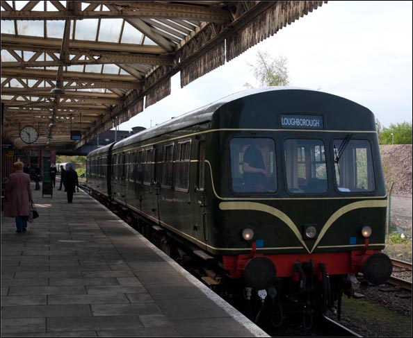 Class 101 DMU in Loughborough station at the Great Central railway on the 2nd of May 2008. 