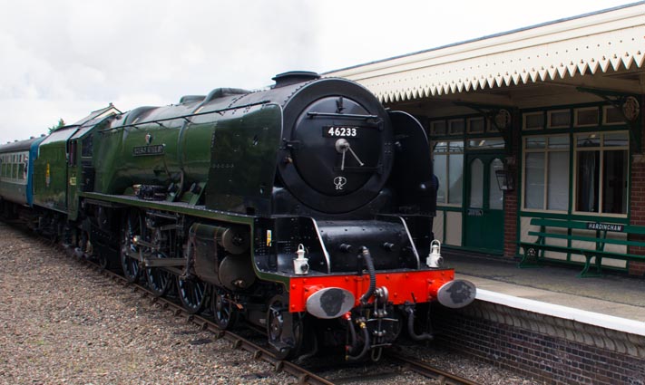 46233 Duchess of Sutherland at Hardingham 46233 Duchess of Sutherland at Hardingham