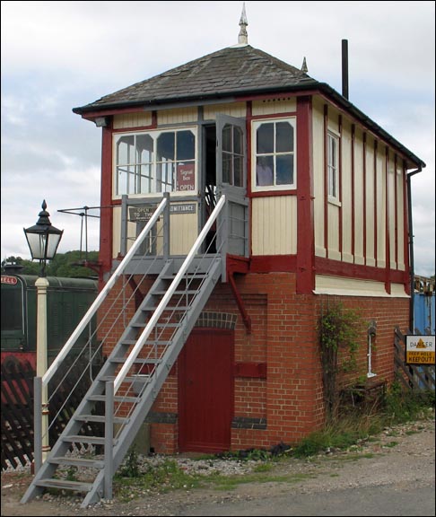 Linby Station signal box at The Midland Centre Linby Station signal box at The Midland Centre