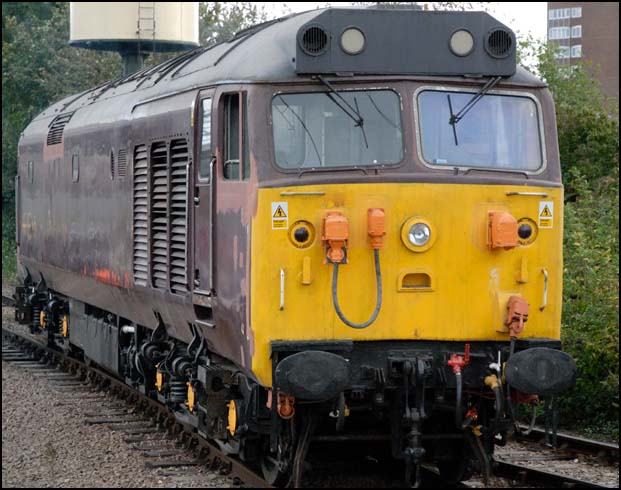 Class 50 008 at NVR Peterborough station