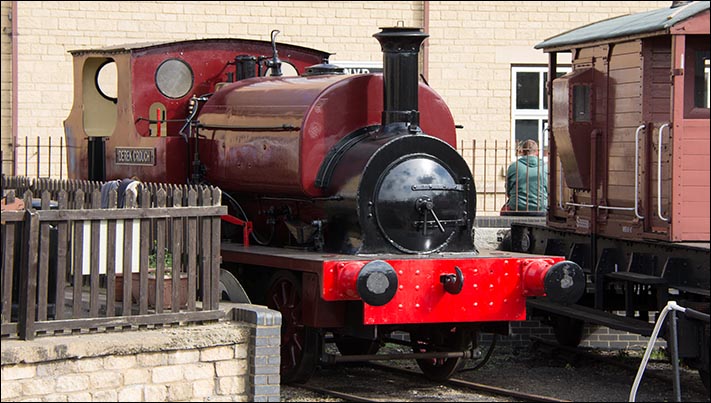 This 0-6-0ST Derick Crouch has now been painted and now looks far better than it did