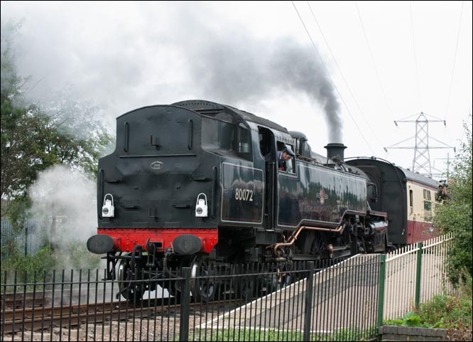 British Railways standard tank 2-6-4 locomotive no. 80072 at the Nene Valley Railway British Railways standard tank 2-6-4 locomotive no. 80072 at the Nene Valley Railway