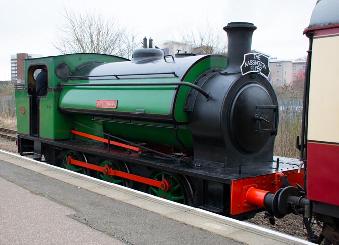 Ring Haw on the Nassington Flyer at the Peterborough Nene Valley station Ring Haw on the Nassington Flyer at Peterborough Nene Valley station