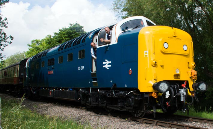 Deltic as 'Ballymoss' 55018 