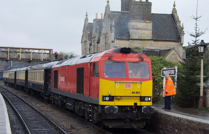 DB class 60 001 at the Wansford 