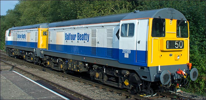 Two Balfour Beatty class 20s,