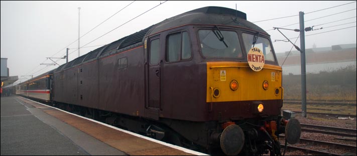 West Coast class 47787 on a Neta Tours train in platform 5