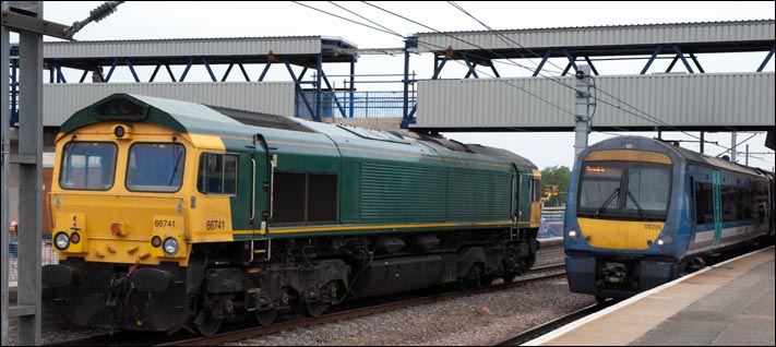 66741 light engine in what will become platform 6 