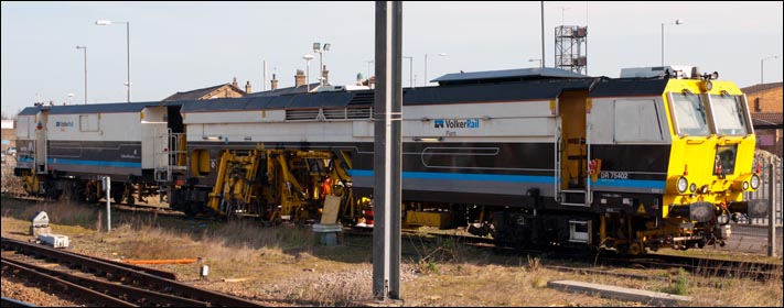 Volker Rail DR75402 in the deopt 29th of March 2012