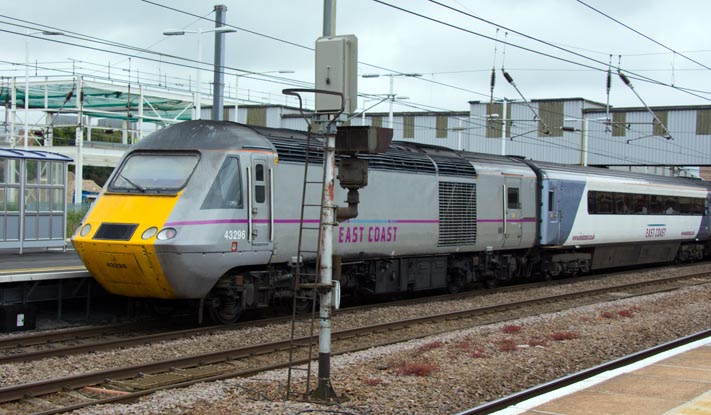 East coast HST power car 43 296 in platform 3