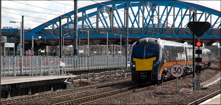  Grand Central Class 180 on the down fast on 21st February 2014 