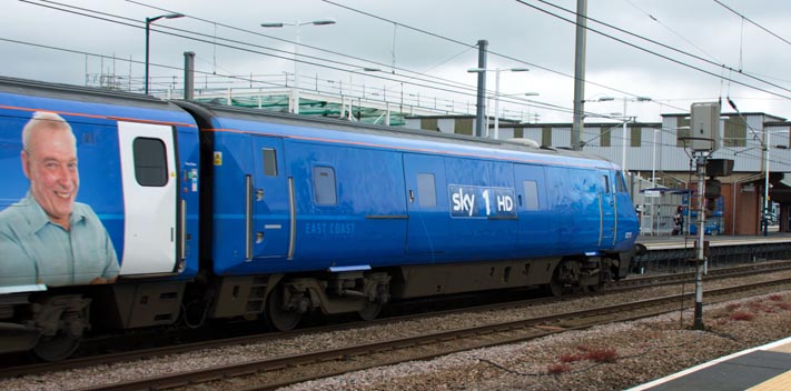 The blue East Coast "Sky1 HD" Driving Van Trailer or DVT  