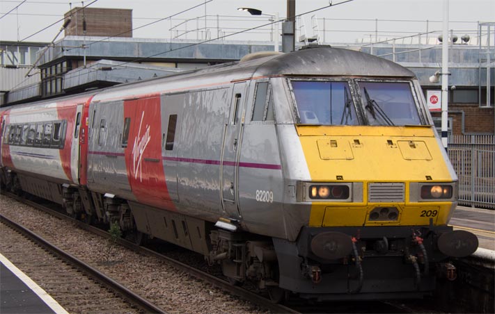 Virgin East Coast DVT still in silver grey with Virgin Logo 